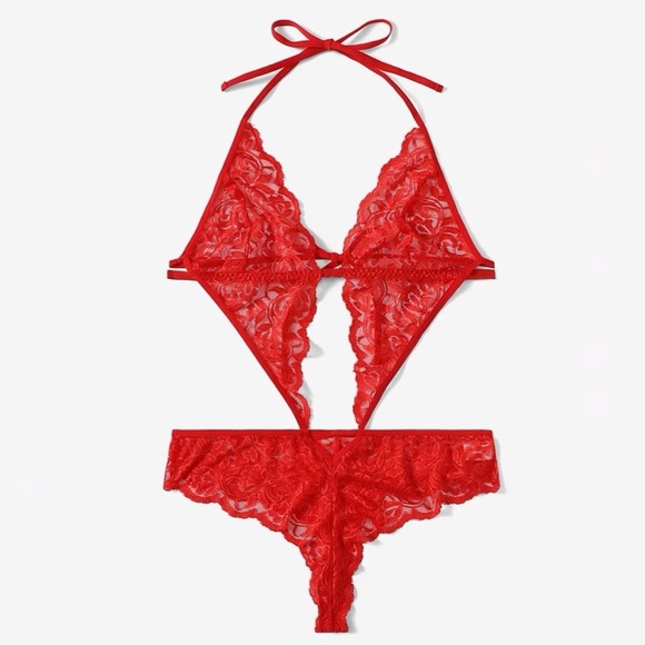 New Plus Size Lace Teddy Lingerie - Picture 2 of 4